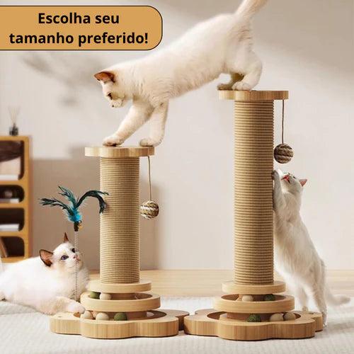 Arranhador interativo para gatos - Patas Mimadas