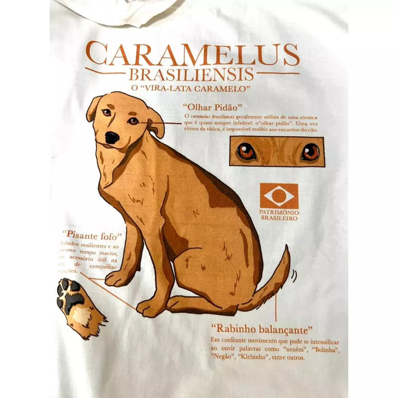 Camisa vira lata caramelo