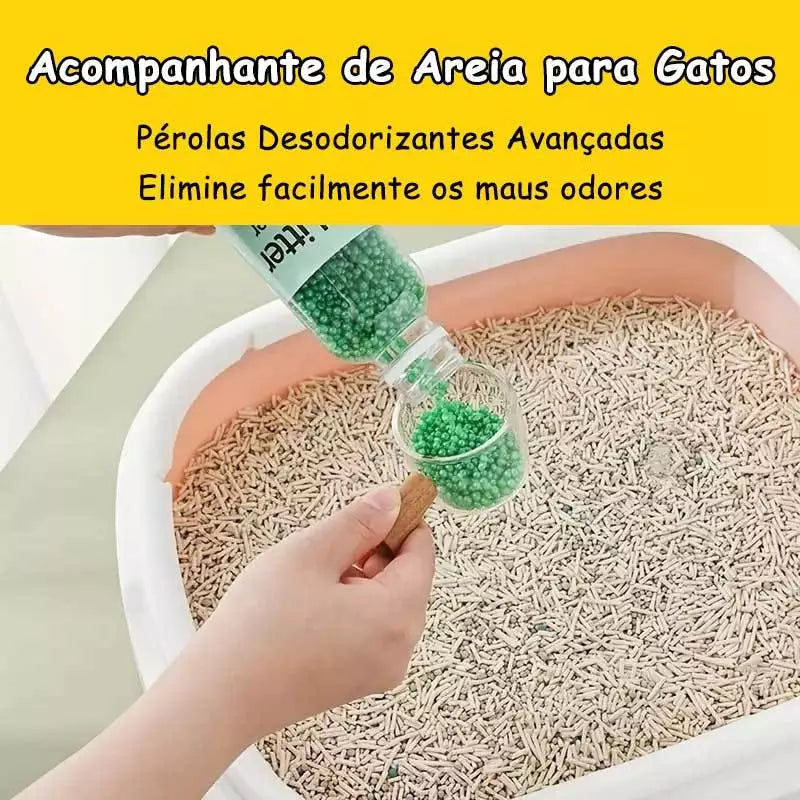 Bolinhas desodorizantes para caixa de areia